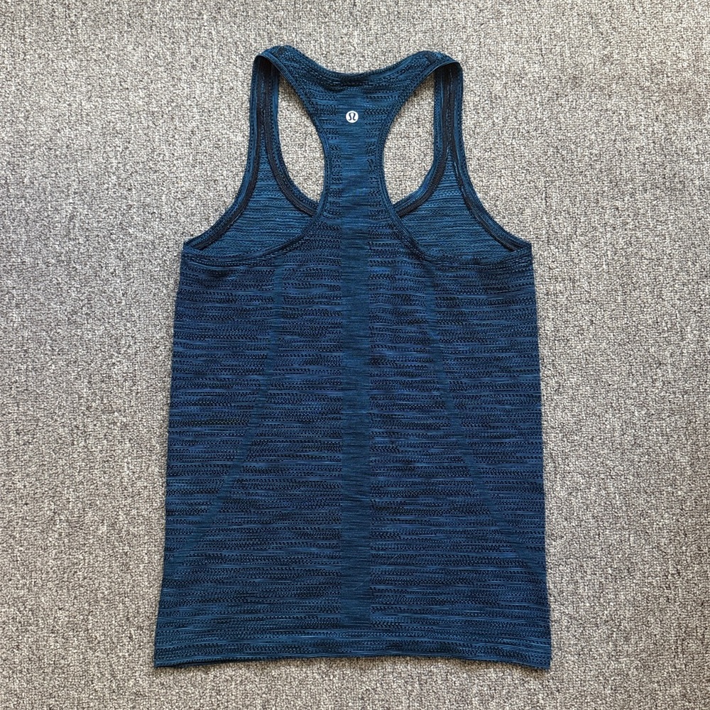 Blue Racerback Tank Top - Picture 2 of 7